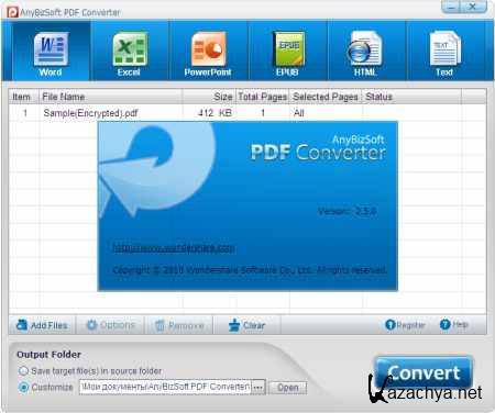 Wondershare PDF Converter 2.5.0