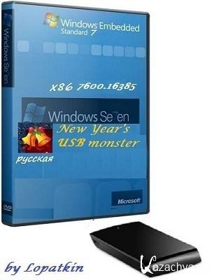 Windows 7 7600.16385 (x86) RU Code Name "New Year's USB Monster"