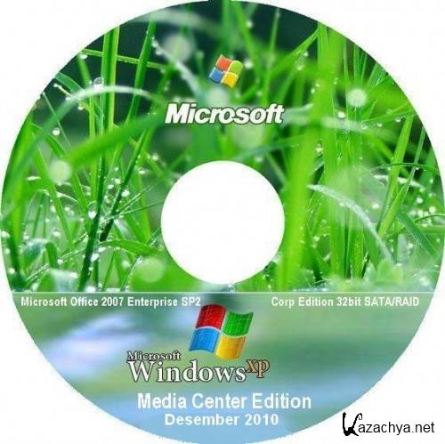 Windows XP Pro SP3 Media Center Corp Edition (x86/Eng/Rus) SATA/RAID Drivers and Apps