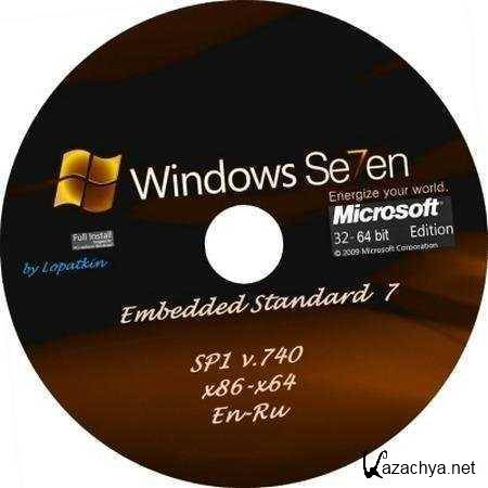 Windows Embedded Standard 7 SP1 v.740 x86-x64 (Eng/RuS) Full