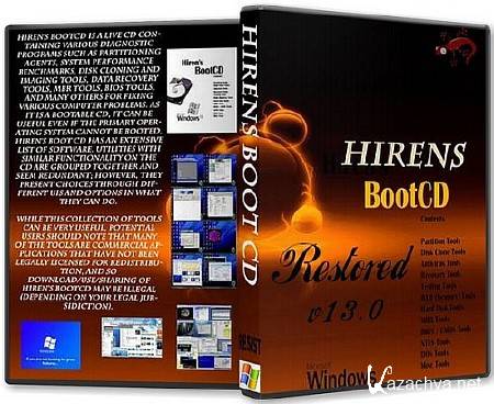 Hiren's BootCD 13.0 Restored Edition ENG