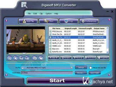 Bigasoft MKV Converter 2.5.14.4022