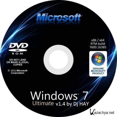 Windows 7 Ultimate x86 & x64 by Dj HAY v1.4 (2011/RUS)