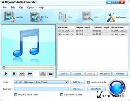 Bigasoft Audio Converter 2.5.14.4022 Portable (2011) 