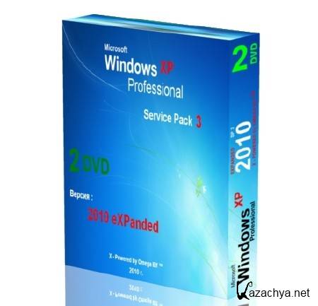 Windows XP Service Pack 3 (2010 Seven Final eXPanded 2DVD by Omega Elf) 