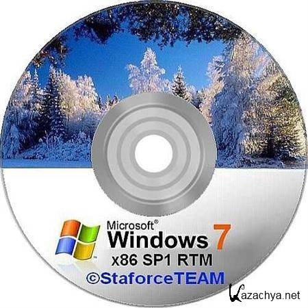 Windows 7 Build 7601 (x86) SP1 (RTM) (21/01/2011)  StaforceTEAM DE/EN/RU