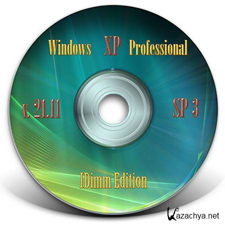 Windows XP SP3 IDimm Edition Full 21.11 RUS (VLK) + Lite