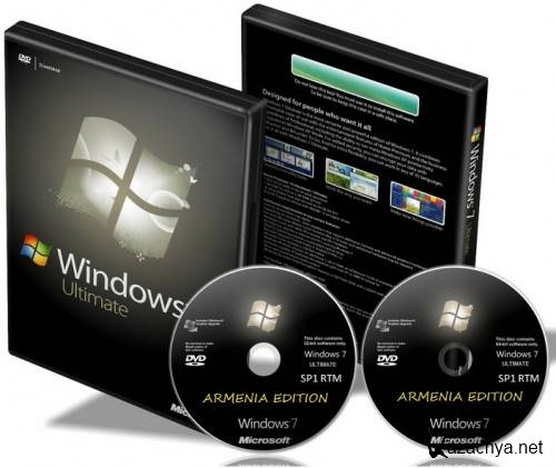 Windows 7 SP1 Ultimate x64 & x86 ARMENIA EDITION 2 DVD by Dj HAY
