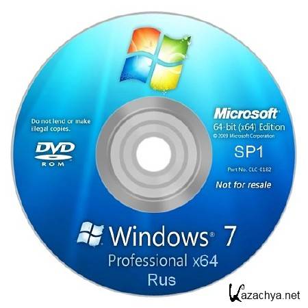 Microsoft Windows 7 Professional with Service Pack 1 x64 Russian OEM DVD
