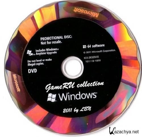Microsoft Windows GameRU collection Modern Lite, 2011 by LBN