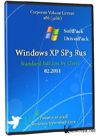 Windows XP SP3 Standard Edition 02.2011 + SoftPack + DriverPack DVD by Cleric