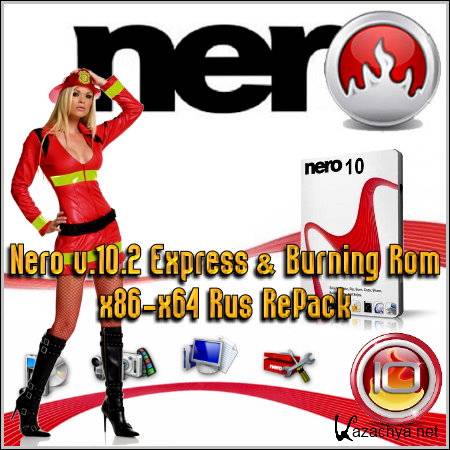 Nero v.10.2 Express & Burning Rom x86-x64 Rus RePack
