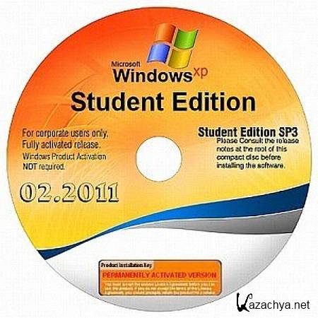 Windows XP SР3 Corporate Student Edition February 2011 (Eng + Rus)