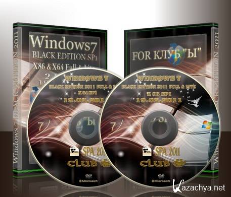 Windows 7 X86 & 64 SP1 RTM Black Edition 2011 v.19.02.2011 by SPA