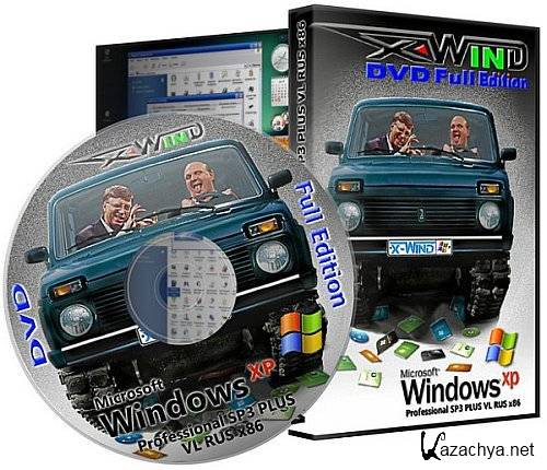  Windows XP Professional SP3 PLUS X-Wind by YikxX, VL, v3.6 SATA-DRV DVD Edition (RUS/x86/22.02.2011