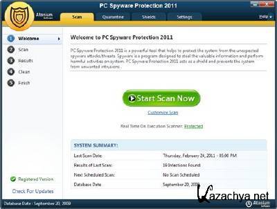 Atanium PC Spyware Protection 2011 1.0.648.9935 Portable