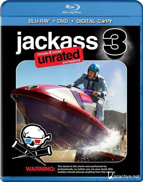  3 / Jackass 3 [UNRATED] (2010/HDRip/1400Mb)