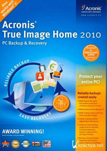 Acronis True Image Home 2010 13.0.0 Build 7160 (BootCD & Plus Pack) Rus