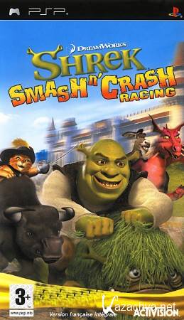 SHREK SMASH N CRASH RACING (2006/PSP/RUS)