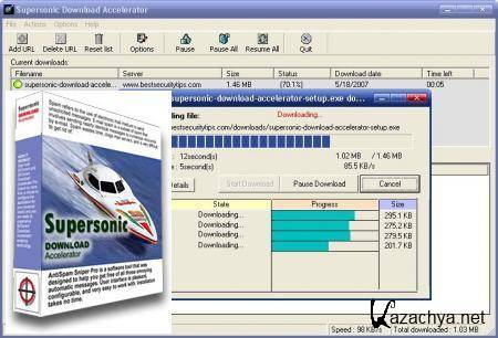 Supersonic Download Accelerator 4.5.0 Free