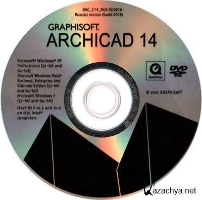ArchiCAD 14 Build 3018(3269) x86/x64 Original ISO (2010/RUS)