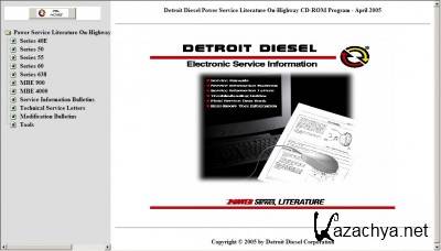Detroit Diesel Power Service Literature On-Highway CD-ROM 04/2005