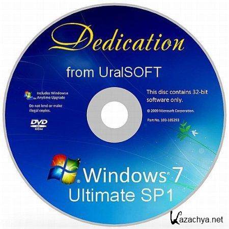 Windows 7 x86 SP1 Ultimate Dedication 6.1 ( 7601) Rus