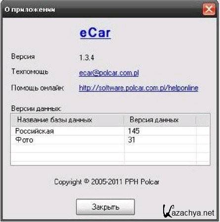 eCar [   +   , v. 1.3.4, 2011 ]