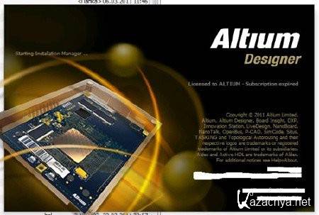 Altium [ v.10.0.22084, x86 + x64, 2011, ENG + RUS ]