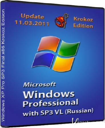 Windows XP Pro SP3 Final 86 Krokoz Edition (11.03.2011/RUS)