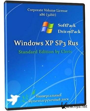 Windows XP SP3 Standard Edition by Cleric + SoftPack + DriverPack DVD 03.2011