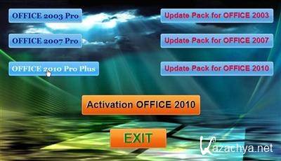 Microsoft Office 2003/2007/2010 and Update Pack's