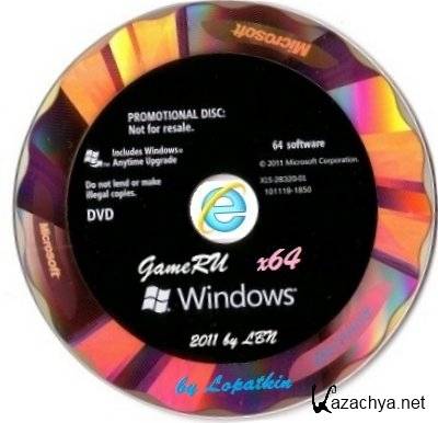 Microsoft Windows 7 SP1 x64 GameRU IE9.0 Lite & Mini by LBN