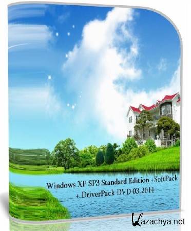 Windows XP SP3 Standard Edition + SoftPack + DriverPack DVD 03.2011
