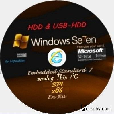Windows Embedded Standart 7 SP1 x86 en-RU (analog Thin PC) for HDD & USB-HDD by LBN