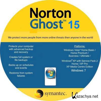 Symantec Norton Ghost v.15.0.1.36526 SP1 (x32/x64/ENG) -  