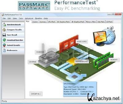 Passmark PerformanceTest 7.0 Build 1021 (x86) 