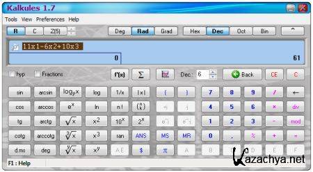 Kalkules 1.7.1 Portable