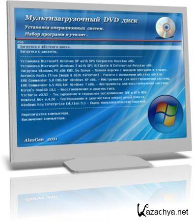 Windows XP with SP3 & Windows 7 with Sp1 Ultimate, Enterprise Multiboot DVD RUS