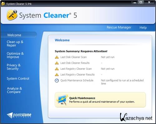 Pointstone System Cleaner v5.9.4.351 Portable (2011)