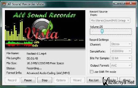 All Sound Recorder Vista 1.30