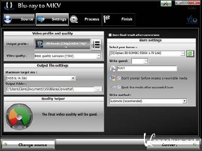 VSO Blu-ray to MKV v 1.2.0.14 Ml/Rus Portable