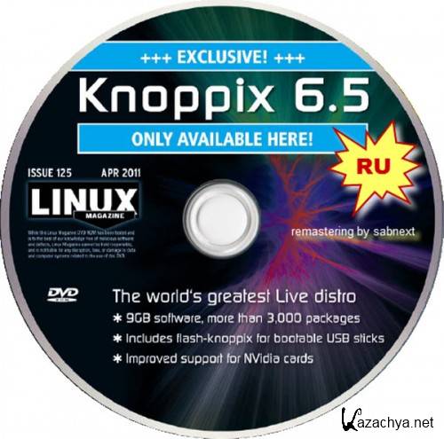 KNOPPIX 6.5 Linux Magazine Live DVD RU /USB