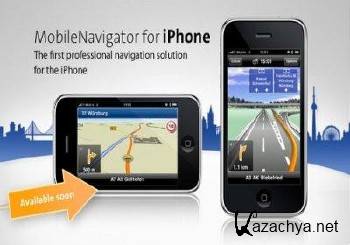 Gps navigation iPhone NAVIGON MobileNavigator Europe 1.8.2 + Crack