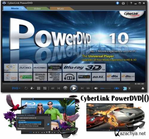 CyberLink PowerDVD 10 3D Mark II Build  2916 Ultra Max