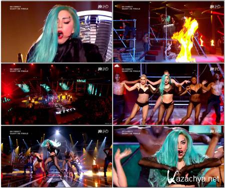 Lady Gaga - Medley (at X-Factor France) HDTV-720p