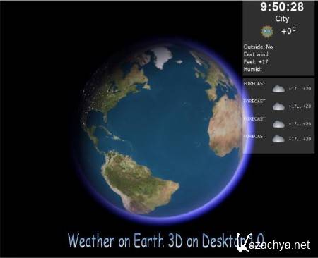 Weather on Earth 3D on Desktop 1.0