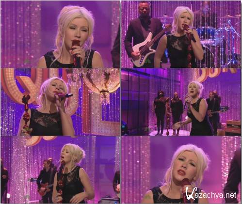 Christina Aguilera - Bound To You (Tonight Show 2010)