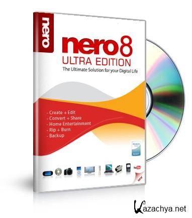 Nero 8.3.13.0 ML  Nero General CleanTool   Template Packs   Nero InCD   LightScribe Software