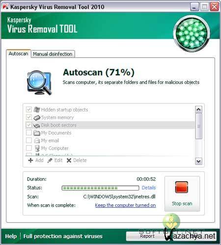 Kaspersky Virus Removal Tool v.11.0.0.1245 (12.07.2011)